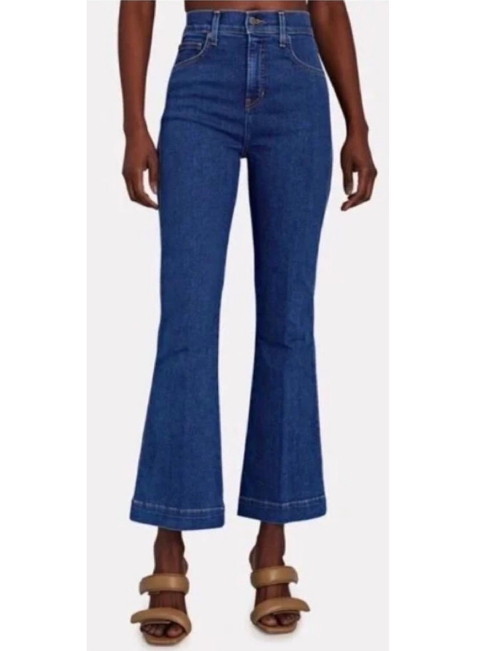 NWOT💕VERONICA BEARD Carson High Rise Ankle Flare Jean in Washed Oxford Size 27